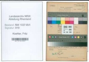 Entnazifizierung Fritz Koehler , geb. 05.07.1904 (Betriebsleiter)