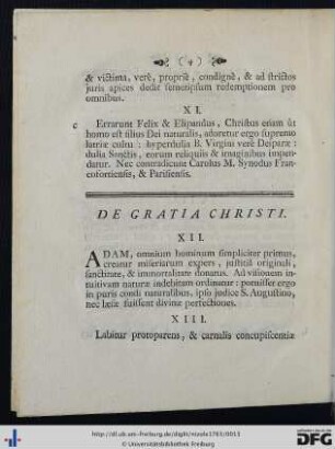 De Gratia Christi.