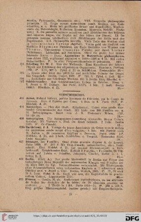 Verschiedenes (Nr. 418-473)