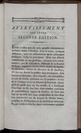 Avertissement Sur Cette Seconde Édition.