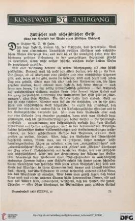 37: Jüdischer und nichtjüdischer Geist : (Aus der Analyse des Werks eines jüdischen Dichters)
