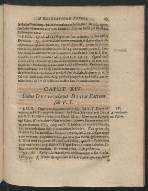 Caput XIV. Filius Dei revelavit Deum Patrem sub V. T.