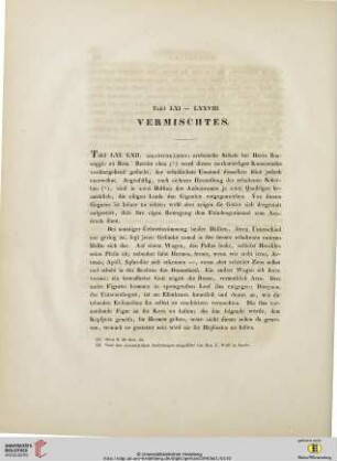 Tafel LXI-LXXVIII: Vermischtes