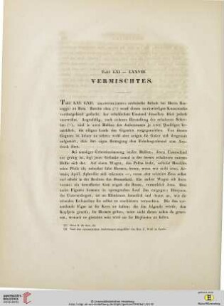 Tafel LXI-LXXVIII: Vermischtes