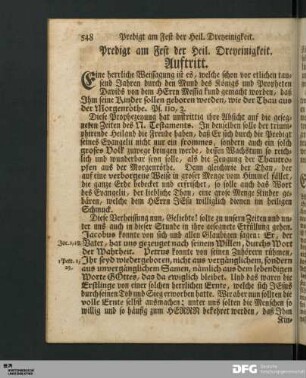 [Predigt 52 bis 81: Trinitatis-Sonntage]