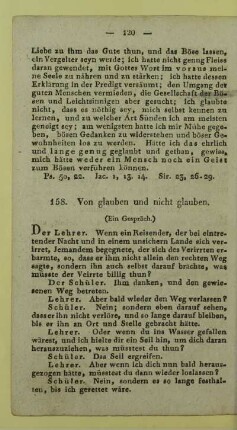 158. Von glauben und nicht glauben
