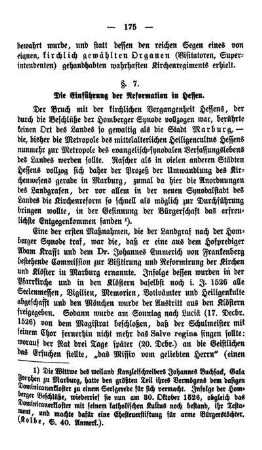 §. 7. Die Einführung der Reformation in Hessen.