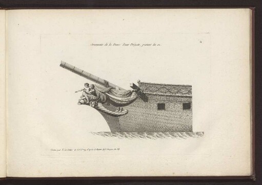 Ornements de la Proue d'une Frégate, portant du 12.