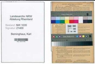 Entnazifizierung Karl Berninghaus , geb. 16.03.1879 (Bergrat)