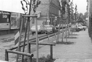 Anpflanzung von Bäumen in der Moningerstraße
