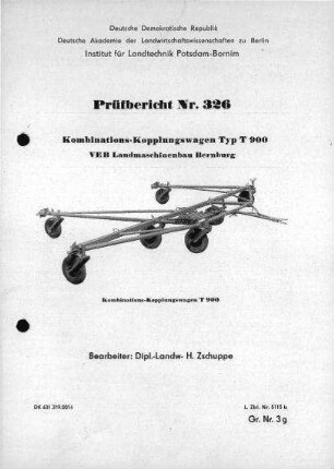 Kombinations-Kopplungswagen T 900