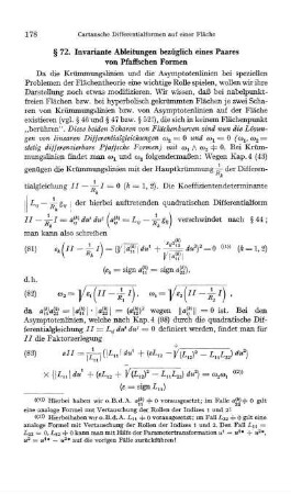 § 72. Invariante Ableitungen bezüglich eines Paares von Pfaffschen Formen
