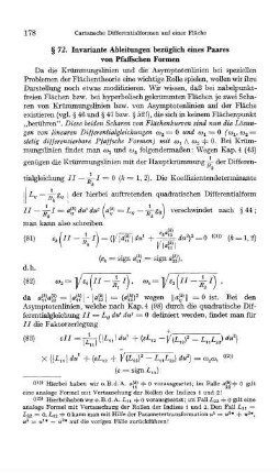 § 72. Invariante Ableitungen bezüglich eines Paares von Pfaffschen Formen