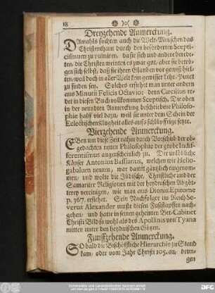 Funffzehende Anmerckung.
