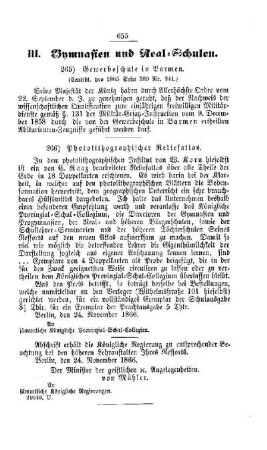 Gewerbeschule in Barmen : [III. Gymnasien und Realschulen]