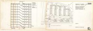Groethuysen, Herbert; München - Hasenbergl; Block 506-509 - Block 506 (Schnitt; Lageplan)