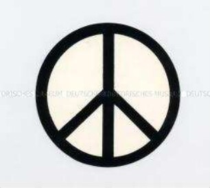 Aufkleber für Frieden mit Peace-Zeichen