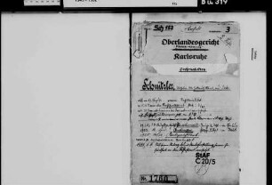 Schnitzler, Helmuth; Amtsgerichtsrat; geb. 17.8.1888 in Lahr