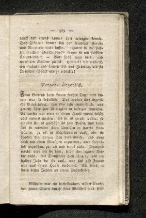 Aerger, ärgerlich.