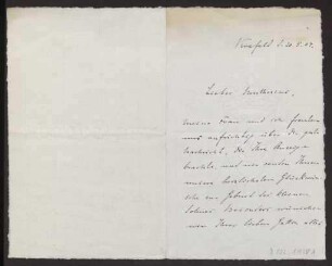 Schreiben an Hermann Muthesius (Brief)