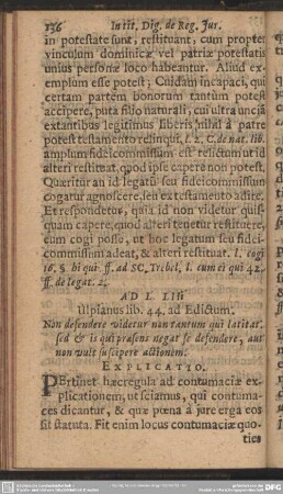 Ad L.LIIi. Ulpianus lib. 44. ad Edictum