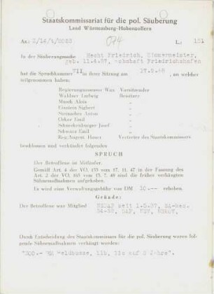 Hecht, Friedrich