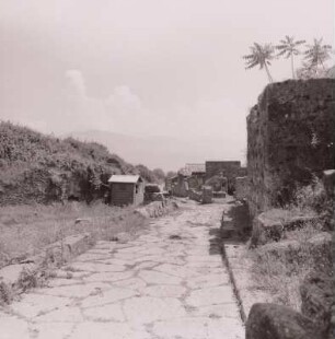 Italien, Pompeji, Via del Fiore, Natursteinpflaster