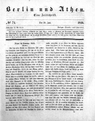 1836,74: No. 74