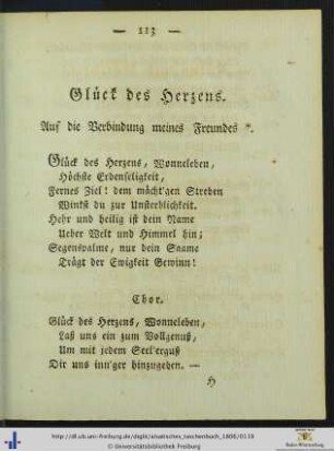 Glück des Herzens.
