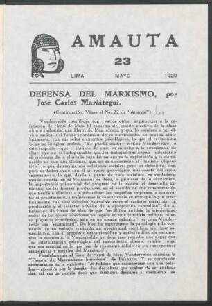 Defensa del Marxismo - (Continuación)