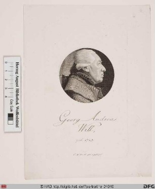Bildnis Georg Andreas Will ( d. J.)