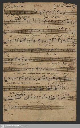 Chor I. [Angelo] Canto 2 Rip[ieno]