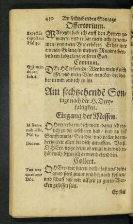 Am sechtzehenden Sontage nach der H. Dreyfaltigkeit.