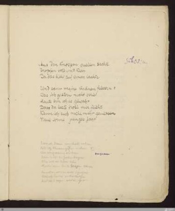 Dass ich deine unschuld rühre : [SW III: H2]; [SW III, S. 59/136]