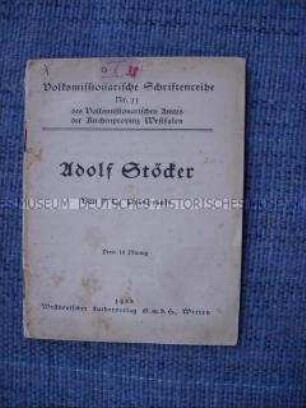 Festschrift zum 100. Geburtstag Adolf Stöckers