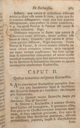 [Prima Pars. De Eucharistiae Sacramento.]