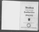 Adreßbuch der Haupt- und Handelsstadt der mittleren Ostmark Frankfurt/Oder 1940/41