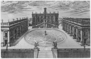Speculum Romanae Magnificentiae — Rom, Kapitolsplatz, Folio Tav. 98 / Tav. 99