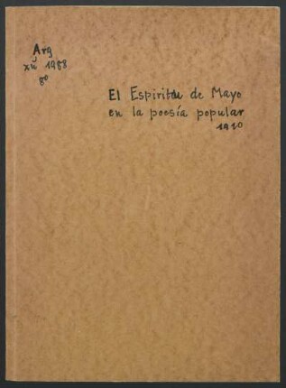 El espíritu de Mayo en la poesía popular