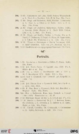 Portraits (Nr. 290-344)
