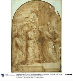 Heimsuchung Mariens (Vorzeichnung für die Tafel in der Kirche Santa Maria del Porto, Pesaro)