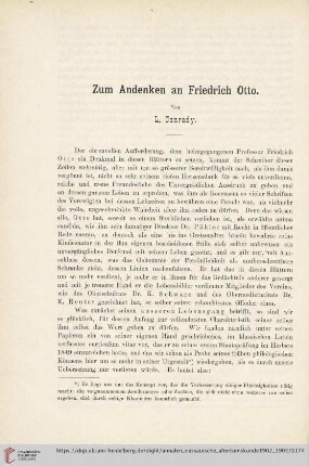 33: Zum Andenken an Friedrich Otto