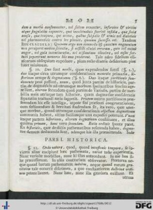 Pars I. Historica.