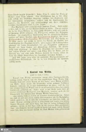 I. Konrad von Wettin