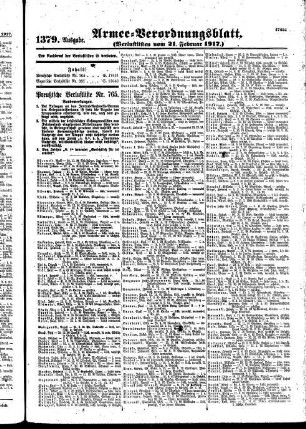 1379.Ausgabe. Mittwoch, 21. Februar 1917