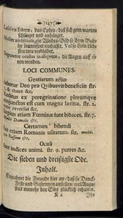 Die sieben und dreißigste Ode