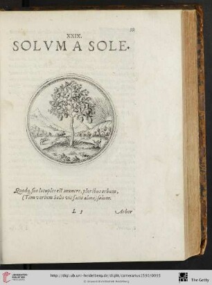 XXIX. Solvm a sole