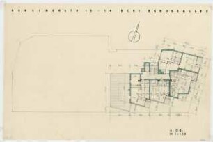 Wohnhaus Berliner Straße 13-14 / Bundesallee, Berlin-Wilmersdorf: Grundriss 6. Obergeschoss 1:100