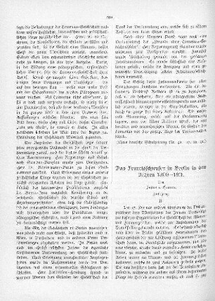 Das Feuerlöschwesen in Berlin in den Jahren 1809-1811