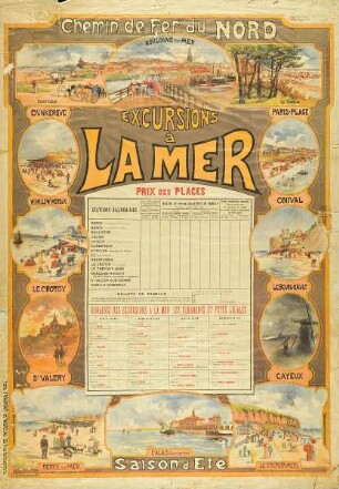Chemin de Fer du Nord: Excursions à la Mer